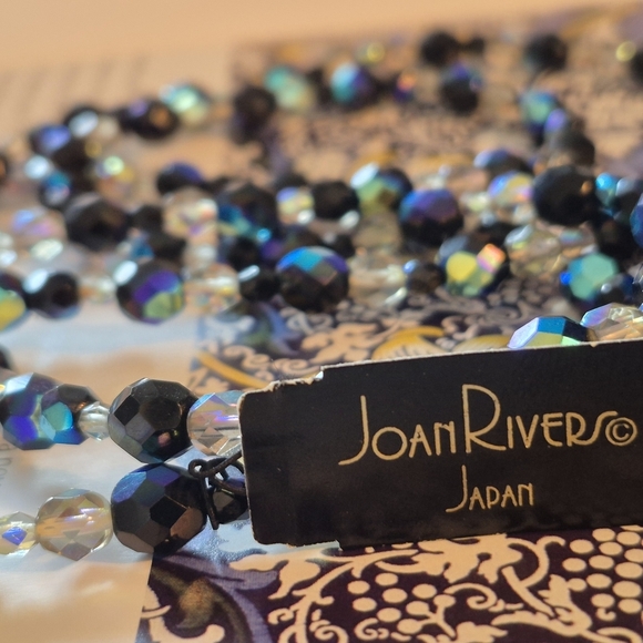Joan Rivers Black and Iridescent Beaded Necklace - Picture 6 of 6